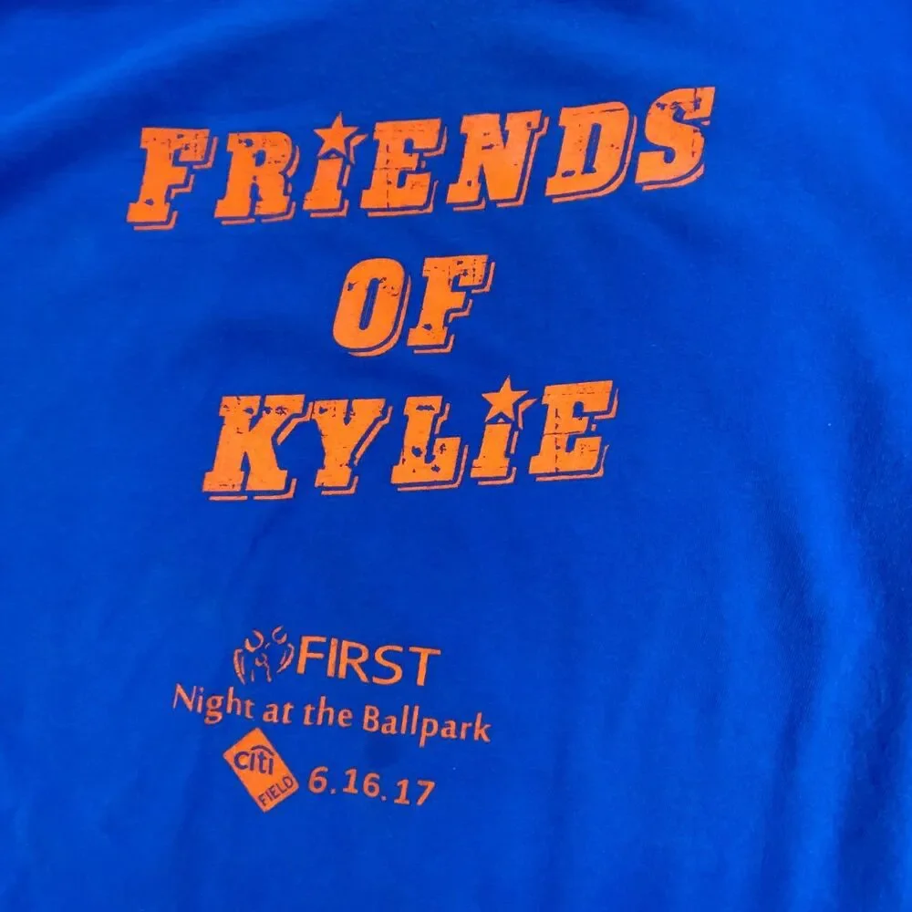 Gildan Mens 2XL Graphic T-Shirt Royal Blue Friends of Kylie Ballpark Event Tee